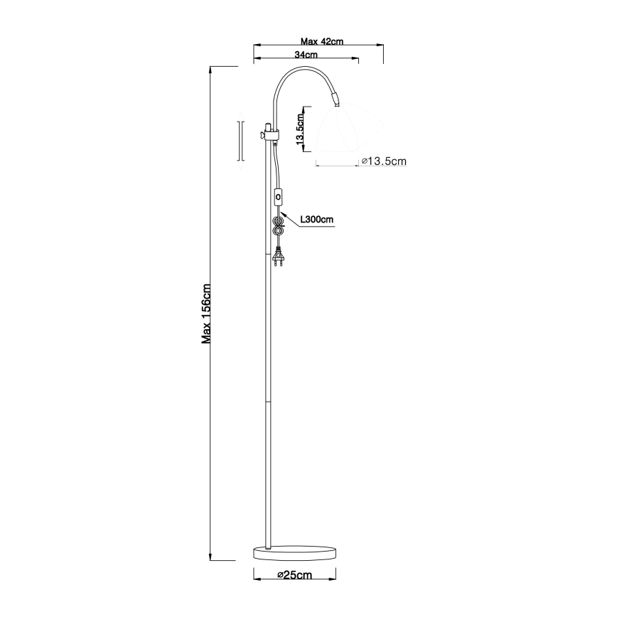 Globo - Stāvlampa 1xE14/40W/230V