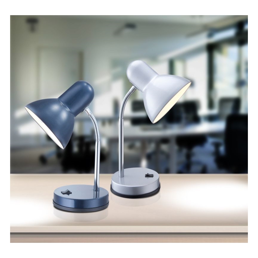 Globo - Galda lampa 1xE27/40W/230V zila
