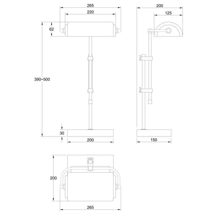 Globo - Galda lampa 1xE27/60W/230V