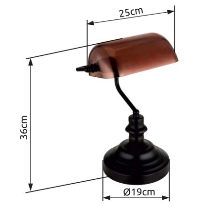 Globo - Galda lampa 1xE27/60W/230V