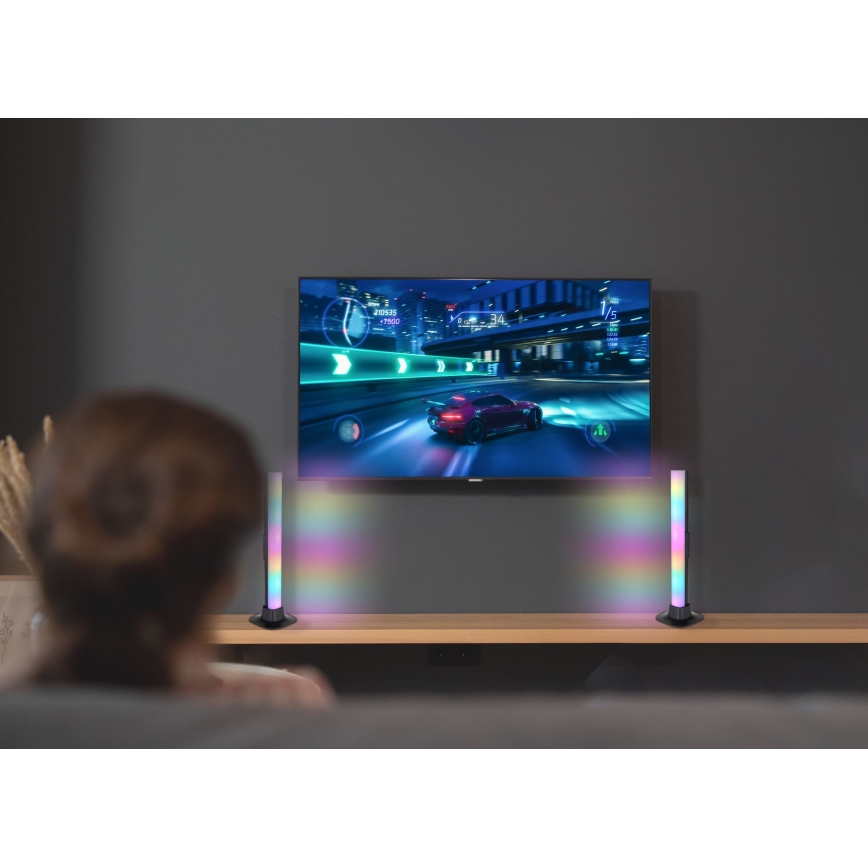 Globo RGB- KOMPLEKTS 2x LED RGB Aptumšojama galda lampa 2in1 LED/2W/5V USB Wi-Fi Tuya
