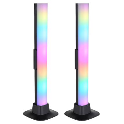 Globo RGB- KOMPLEKTS 2x LED RGB Aptumšojama galda lampa 2in1 LED/2W/5V Wi-Fi Tuya