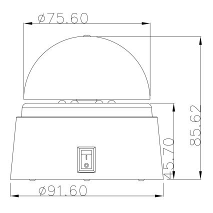 Globo 28014 - LED dekoratīva lampa DISCO 6xLED/0.06W/3xAA