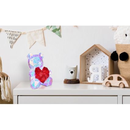 Globo - LED galda dekors dāvanu iepakojumā LED/6W/5V USB lācis