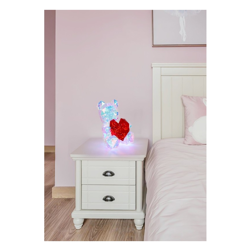 Globo - LED galda dekors dāvanu iepakojumā LED/6W/5V USB lācis