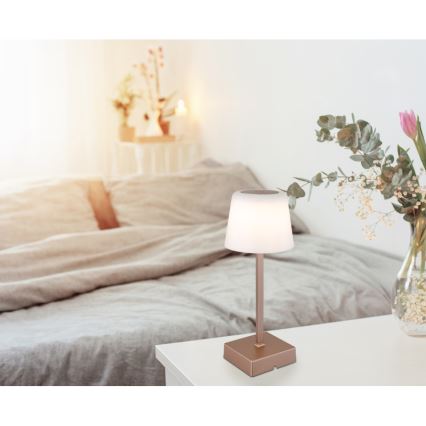 Globo - LED Aptumšojama skārienvadāma galda lampa LED/2W/5V 3000/4500/6500K 800 mAh bēša