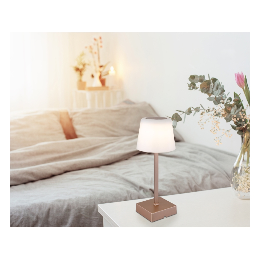 Globo - LED Aptumšojama skārienvadāma galda lampa LED/2W/5V 3000/4500/6500K 800 mAh bēša