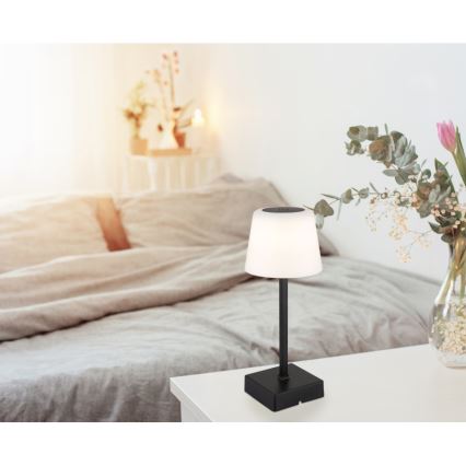 Globo - LED Aptumšojama skārienvadāma galda lampa LED/2W/5V 3000/4500/6500K 800 mAh melna