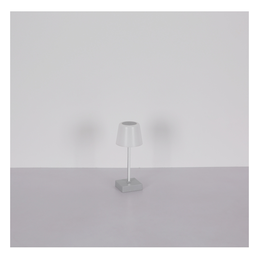 Globo - LED Aptumšojama skārienvadāma galda lampa LED/2W/5V 3000/4500/6500K 800 mAh sudraba