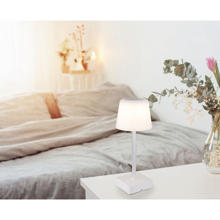 Globo - LED Aptumšojama skārienvadāma galda lampa LED/2W/5V 3000/4500/6500K 800 mAh balta