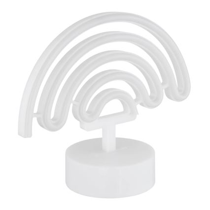 Globo - LED Neona galds rotājums LED/2W/3xAA varavīksne