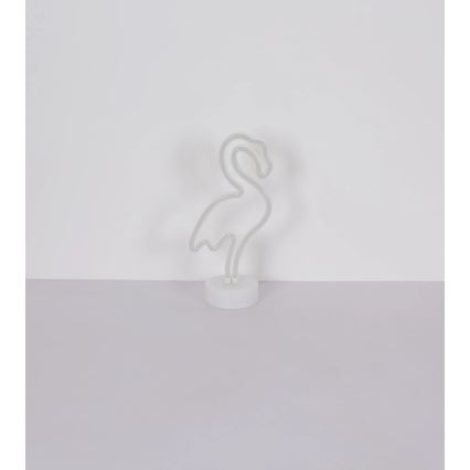 Globo - LED Neona galds rotājums LED/2W/3xAA flamingo