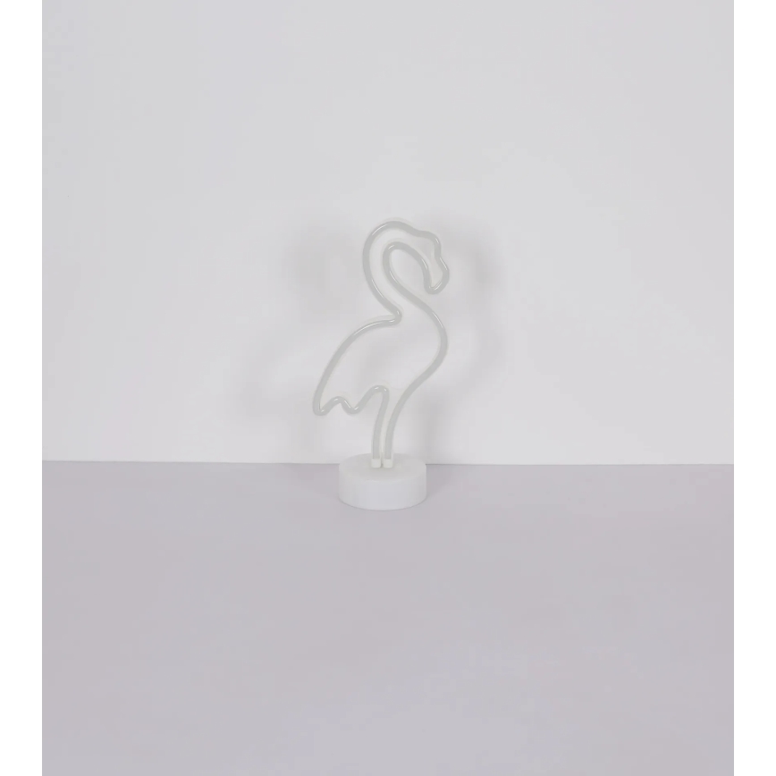 Globo - LED Neona galds rotājums LED/2W/3xAA flamingo