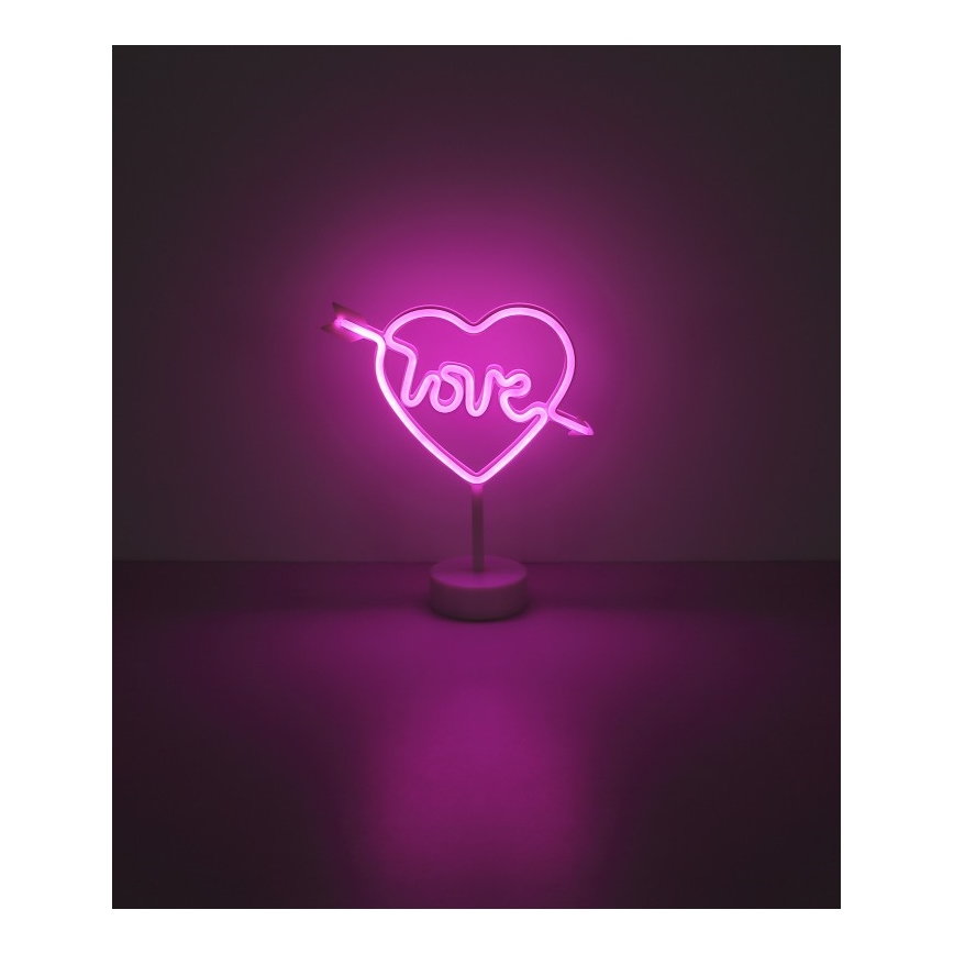 Globo - LED neona galda dekors LED/2W/3xAA sirds