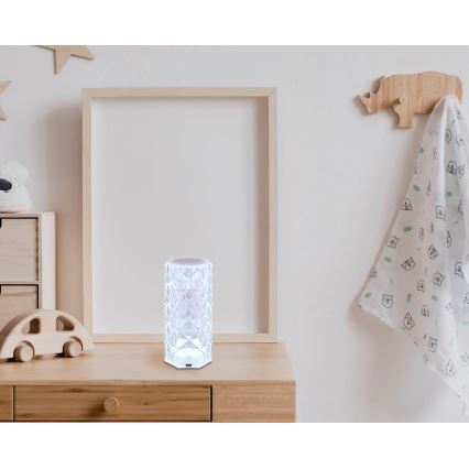 Globo - LED RGB Uzlādējama pieskāriena galda lampa LED/0,6W/3,7V 500mAh