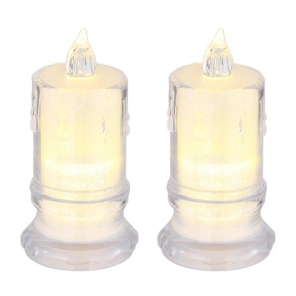 Globo - KOMPLEKTS 2x LED Svece LED/0,25W/3xLR1130