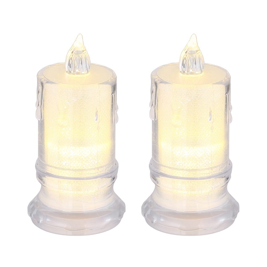 Globo - KOMPLEKTS 2x LED Svece LED/0,25W/3xLR1130