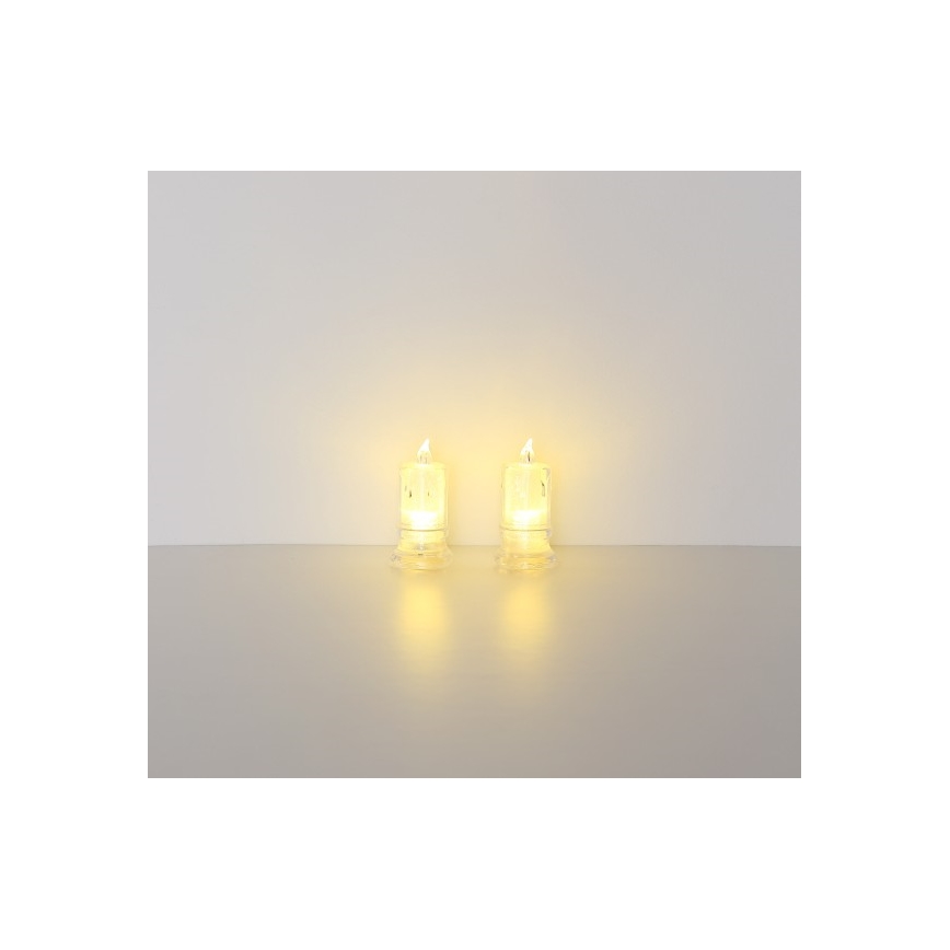 Globo - KOMPLEKTS 2x LED Svece LED/0,25W/3xLR1130
