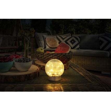 Globo - LED dekoratīvā uzlādējamā galda lampa 25xLED/0,06W/5V 600 mAh IP44