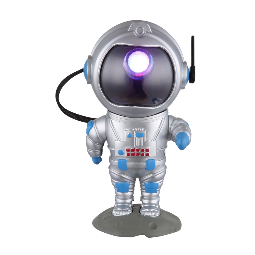 Globo - LED RGB Galda lampa LED/4,5W/5V kosmonauts sudraba krāsā