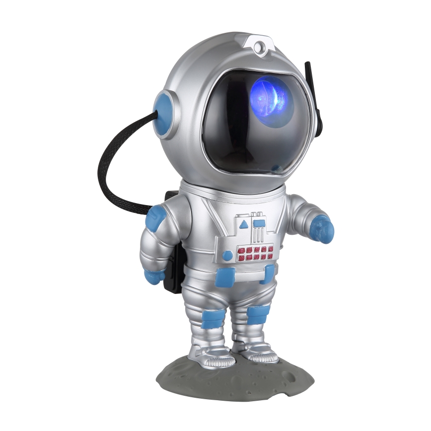 Globo - LED RGB Galda lampa LED/4,5W/5V kosmonauts sudraba krāsā