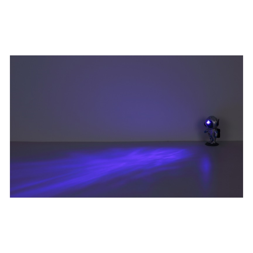 Globo - LED RGB Galda lampa LED/4,5W/5V kosmonauts sudraba krāsā