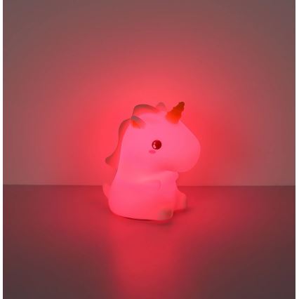 Globo - LED RGBW ar regulējamu spilgtumu, uzlādējama bērnu naktsgaismiņa LED/1,5W/5V 1200 mAh vienradzis