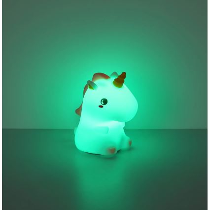 Globo - LED RGBW ar regulējamu spilgtumu, uzlādējama bērnu naktsgaismiņa LED/1,5W/5V 1200 mAh vienradzis