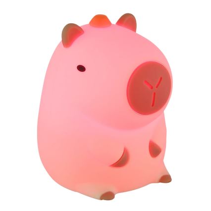 Globo - LED RGBW ar regulējamu spilgtumu, uzlādējama bērnu naktsgaisma LED/1,5W/5V 1200 mAh kapibara