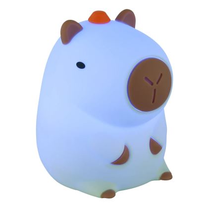Globo - LED RGBW ar regulējamu spilgtumu, uzlādējama bērnu naktsgaisma LED/1,5W/5V 1200 mAh kapibara