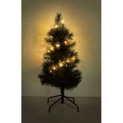Globo - LED virtene 20xLED/2xAA 2,2m silti balta