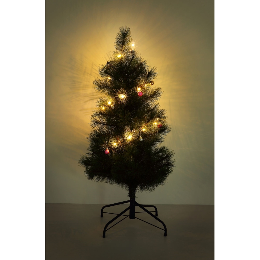 Globo - LED virtene 20xLED/2xAA 2,2m silti balta