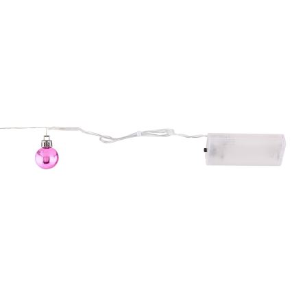 Globo - LED virtene 20xLED/2xAA 2,2m silti balta