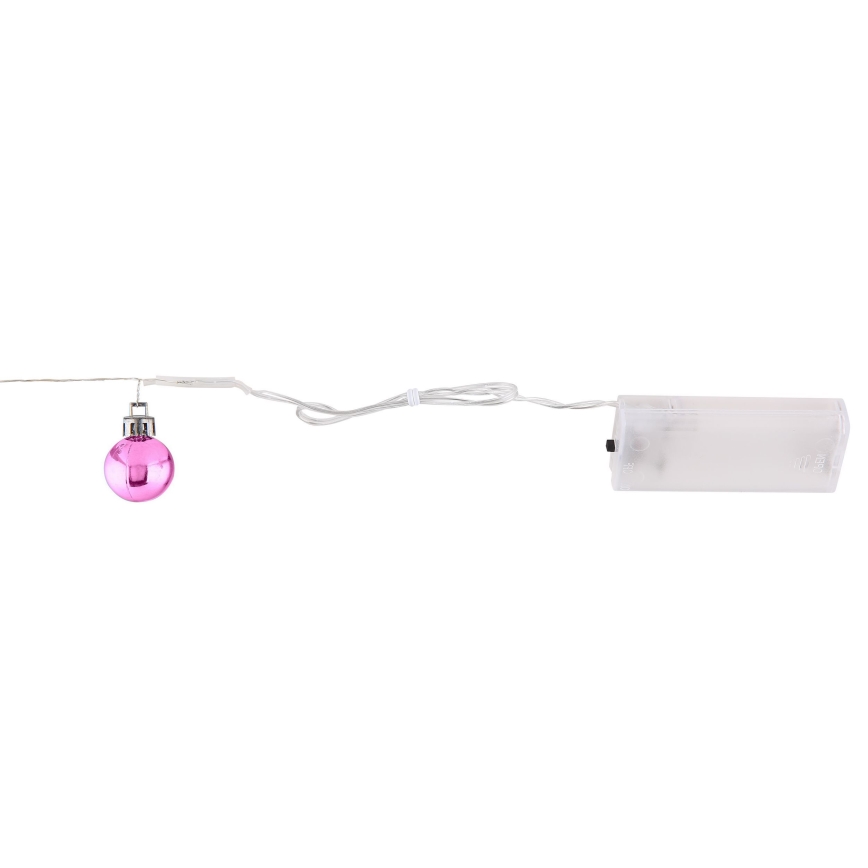 Globo - LED virtene 20xLED/2xAA 2,2m silti balta