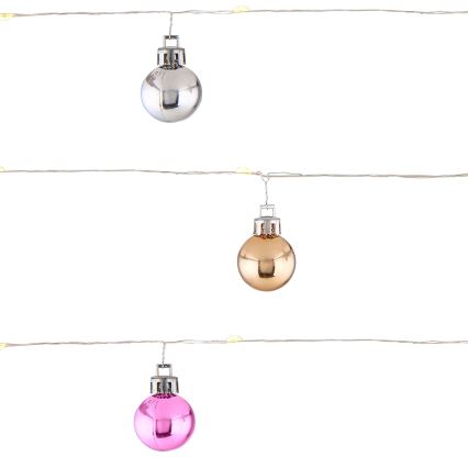 Globo - LED Ziemassvētku virtene 20xLED/2xAA 2,2m silti balta