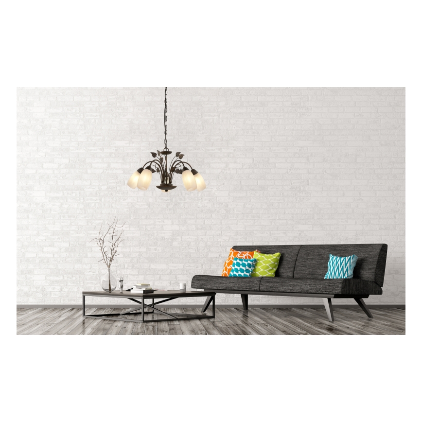 Globo - Lustra ar ķēdi 5xE14/40W/230V
