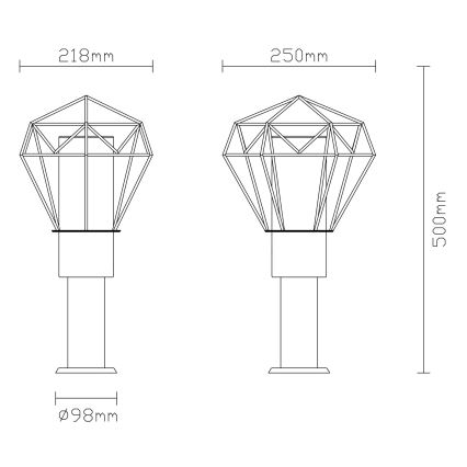 Globo - Āra lampa 1xE27/15W/230V IP44