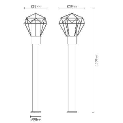 Globo - Āra lampa 1xE27/15W/230V IP44