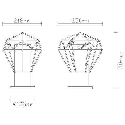 Globo - Āra lampa 1xE27/15W/230V IP44