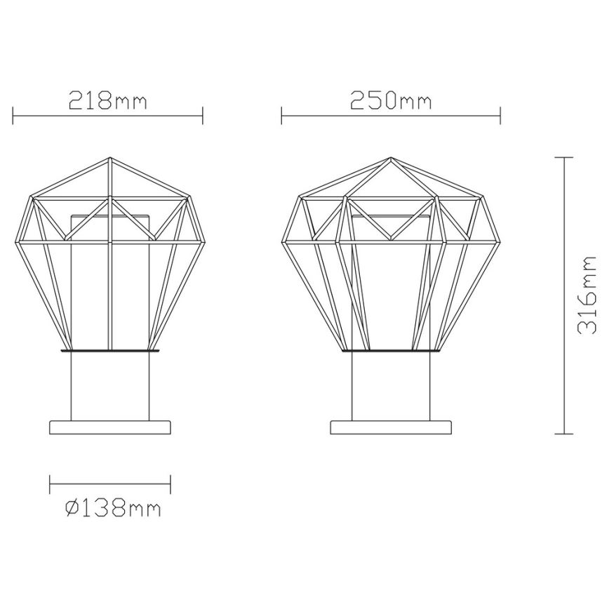 Globo - Āra lampa 1xE27/15W/230V IP44