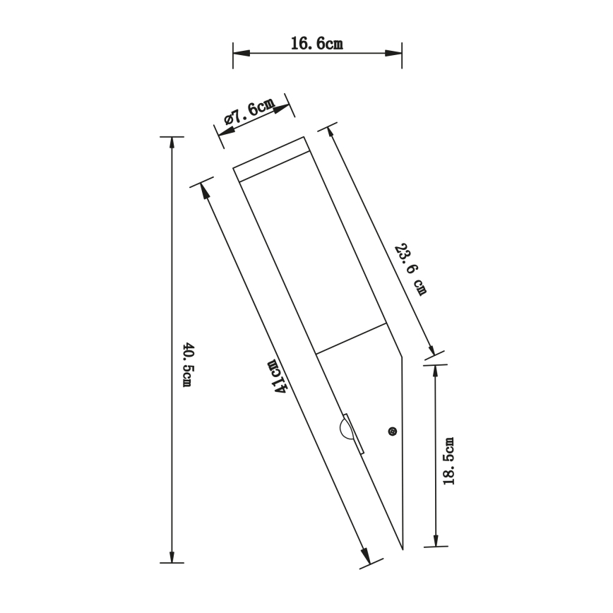 Globo - Āra sienas lampa ar sensoru 1xE27/15W/230V IP44