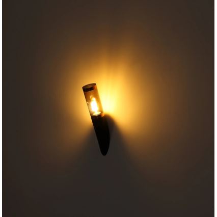 Globo - Āra sienas lampa 1xE27/23W/230V IP44 melna/varš