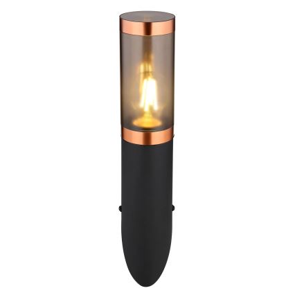 Globo - Āra sienas lampa 1xE27/23W/230V IP44 melna/varš