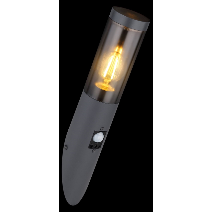Globo - Āra sienas lampa ar sensoru 1xE27/15W/230V IP44