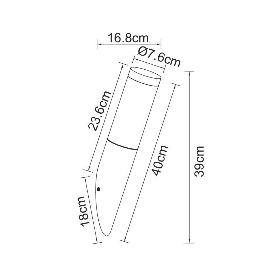 Globo - Āra sienas lampa ar sensoru 1xE27/15W/230V IP44