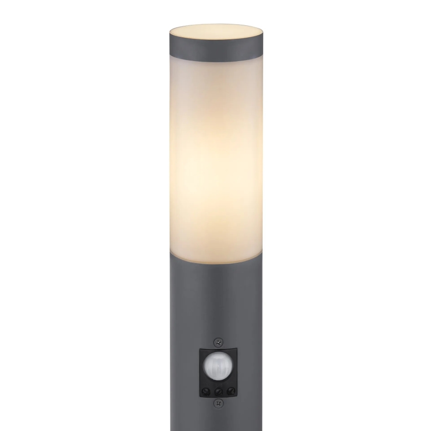 Globo - Āra lampa ar sensoru 1xE27/15W/230V IP44 80 cm antracīta