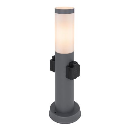 Globo 3158AK - Āra lampa ar 2 kontaktligzdām BOSTON 1xE27/23W/230V IP44