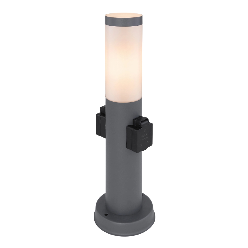 Globo 3158AK - Āra lampa ar 2 kontaktligzdām BOSTON 1xE27/23W/230V IP44