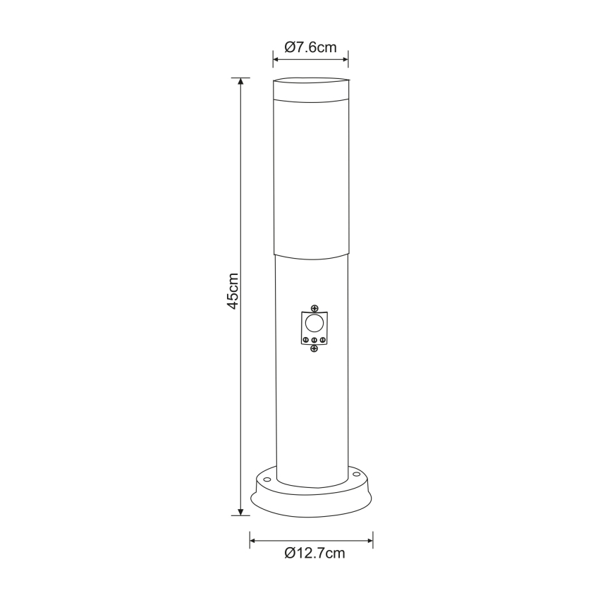 Globo - Āra lampa ar sensoru 1xE27/15W/230V 45 cm IP44
