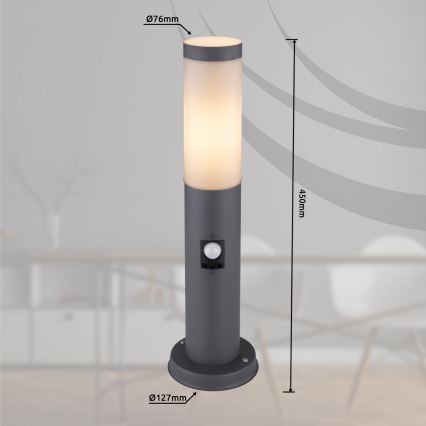 Globo - Āra lampa ar sensoru 1xE27/15W/230V 45 cm IP44